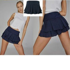Nwt Lucky in Love BLUE Tennis Skirt Skort Pleated L Large